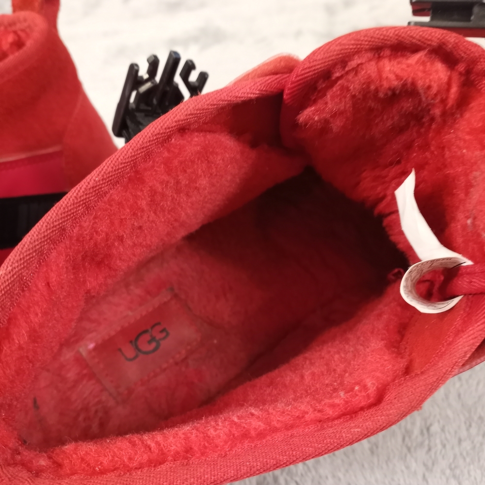 UGG Neumel Snapback Chukka Red Boots Sherpa Wool - Men’s Size 9 - Picture 7 of 16